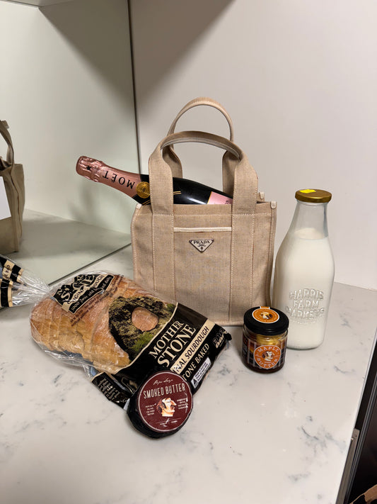 Vintage Prada Canvas Tote Bag