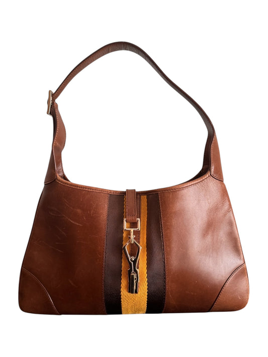 Vintage Gucci Brown Leather Jackie Bag