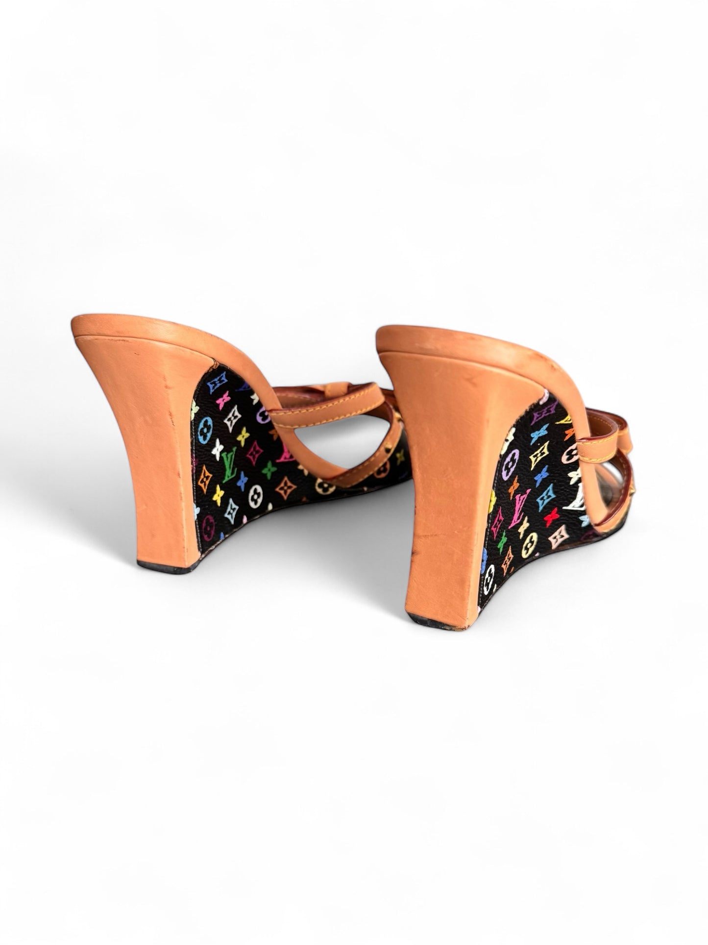 2000s Louis Vuitton x Murakami Black Wedge