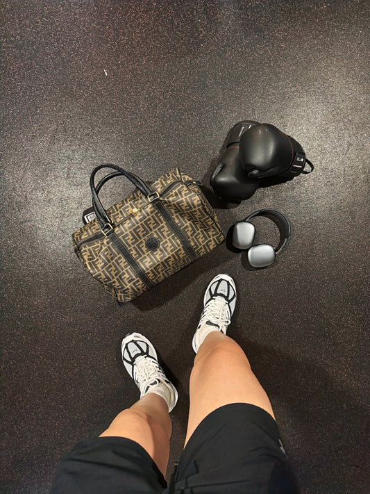 2000s Fendi Monogram Canvas Duffel Bag