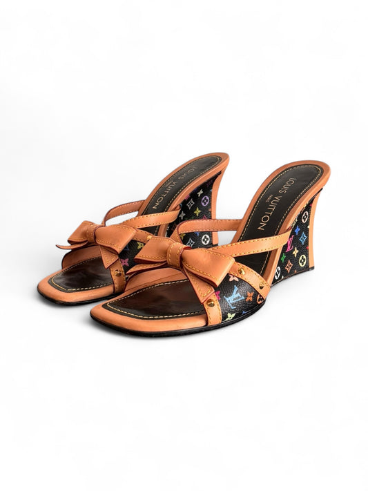 2000s Louis Vuitton x Murakami Black Wedge