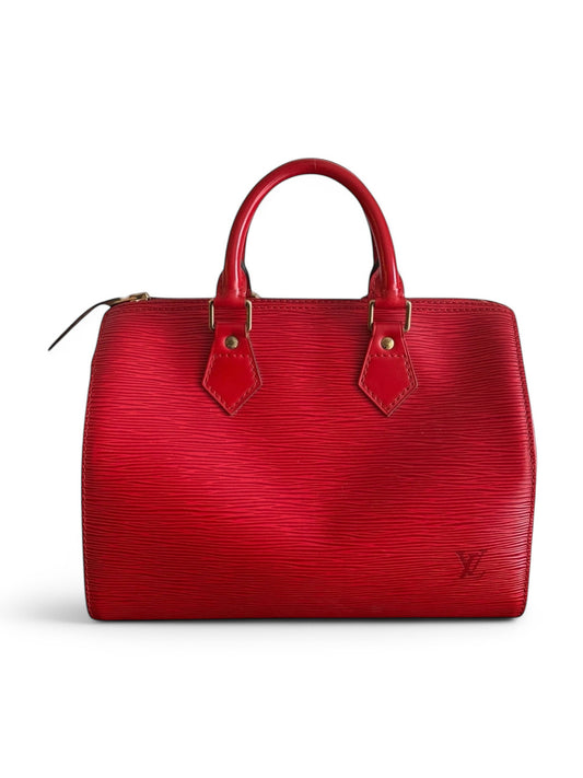 Vintage Louis Vuitton Red Epi Leather Speedy 30