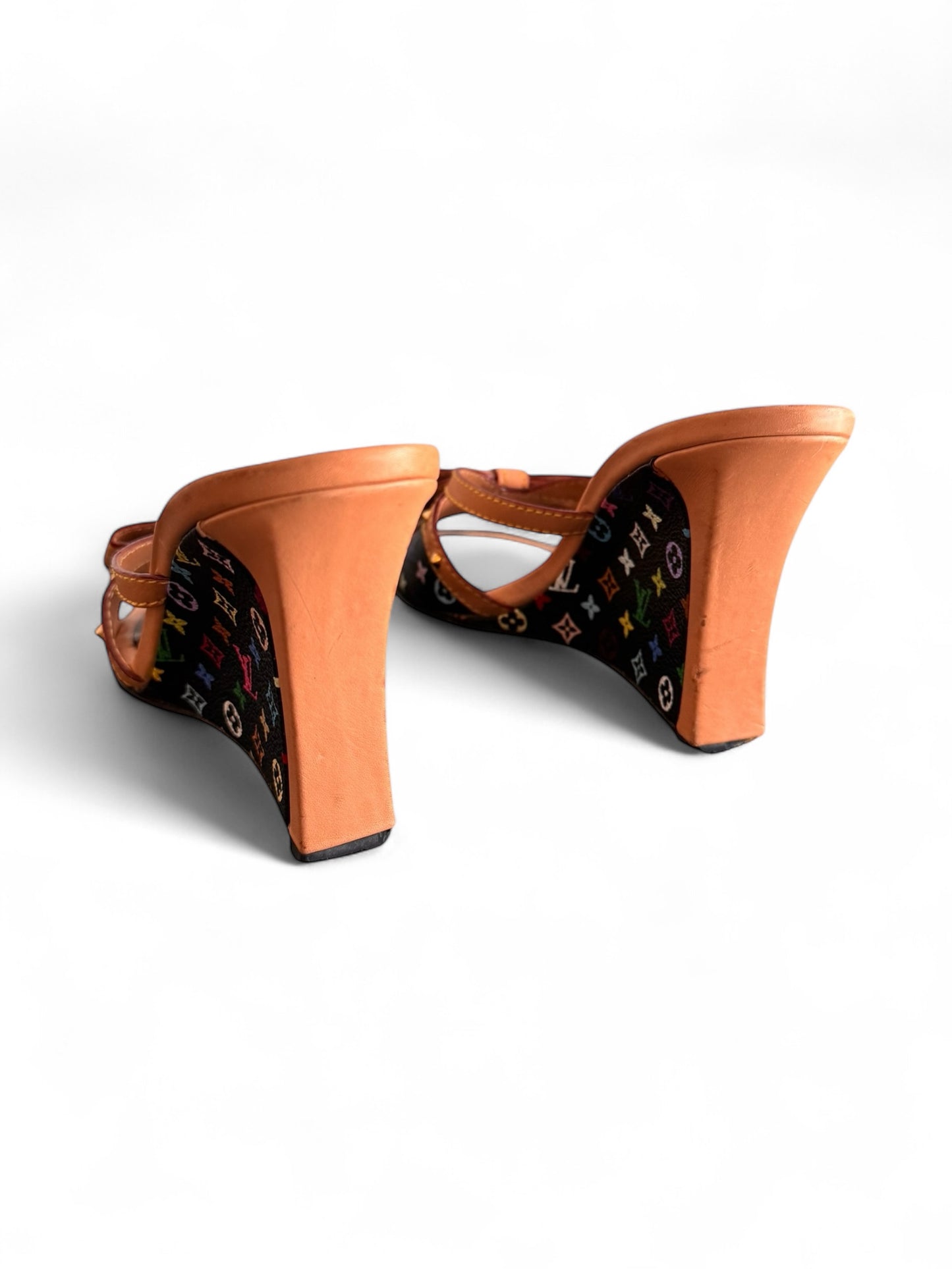 2000s Louis Vuitton x Murakami Black Wedge
