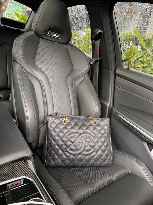 2000s Vintage Chanel Large GST Tote Bag