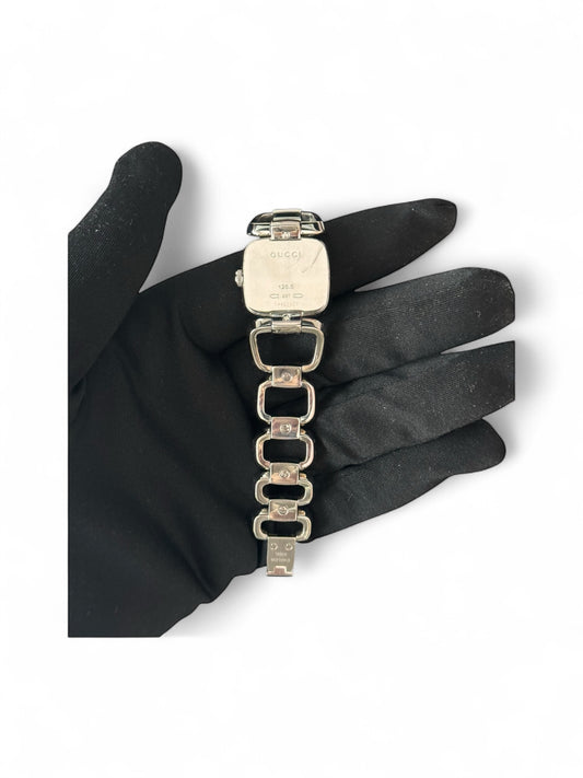 Gucci G Face Watch In Silver-tone Metal