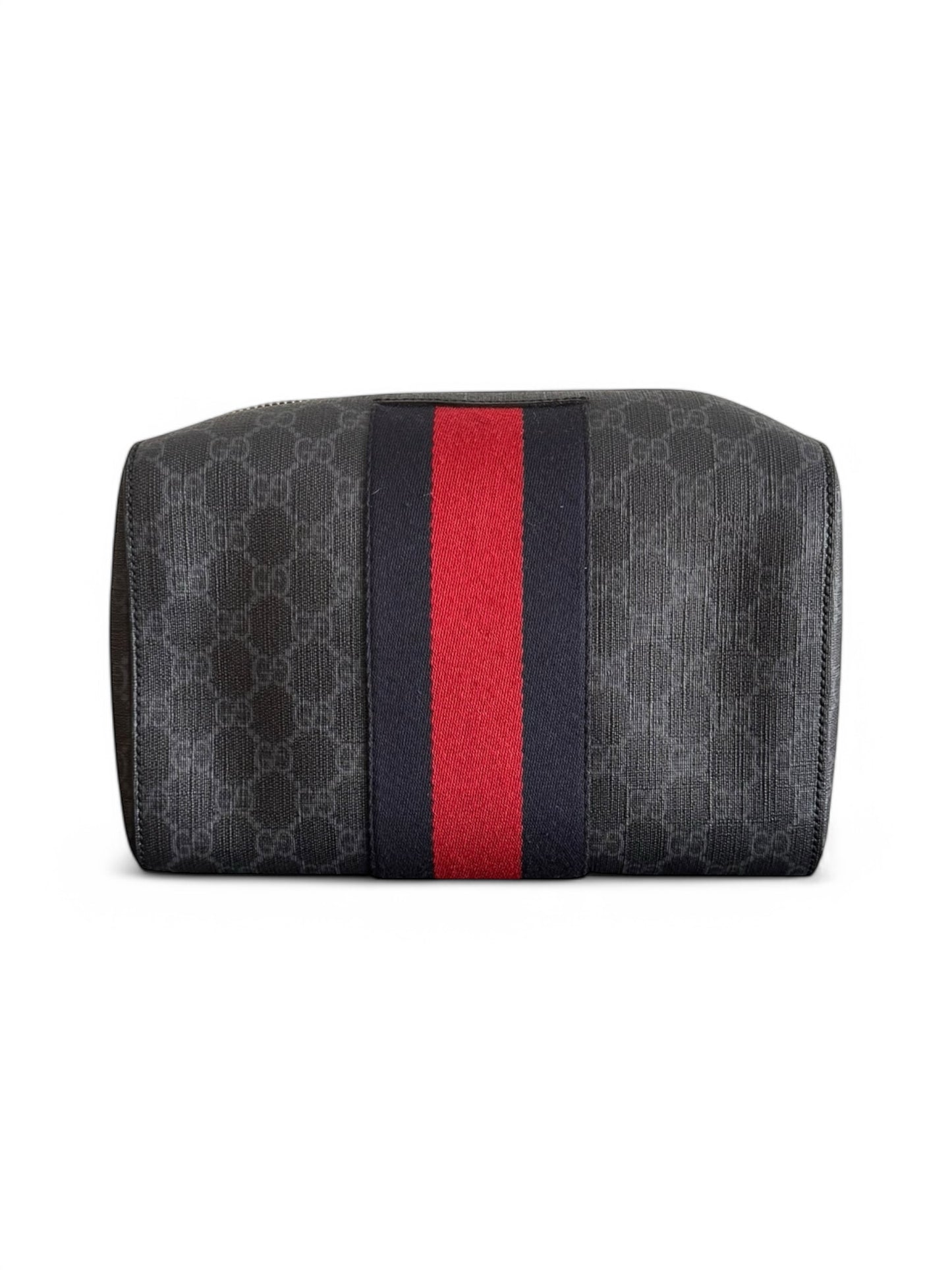Gucci GG Black Coated Canvas Toiletry Bag