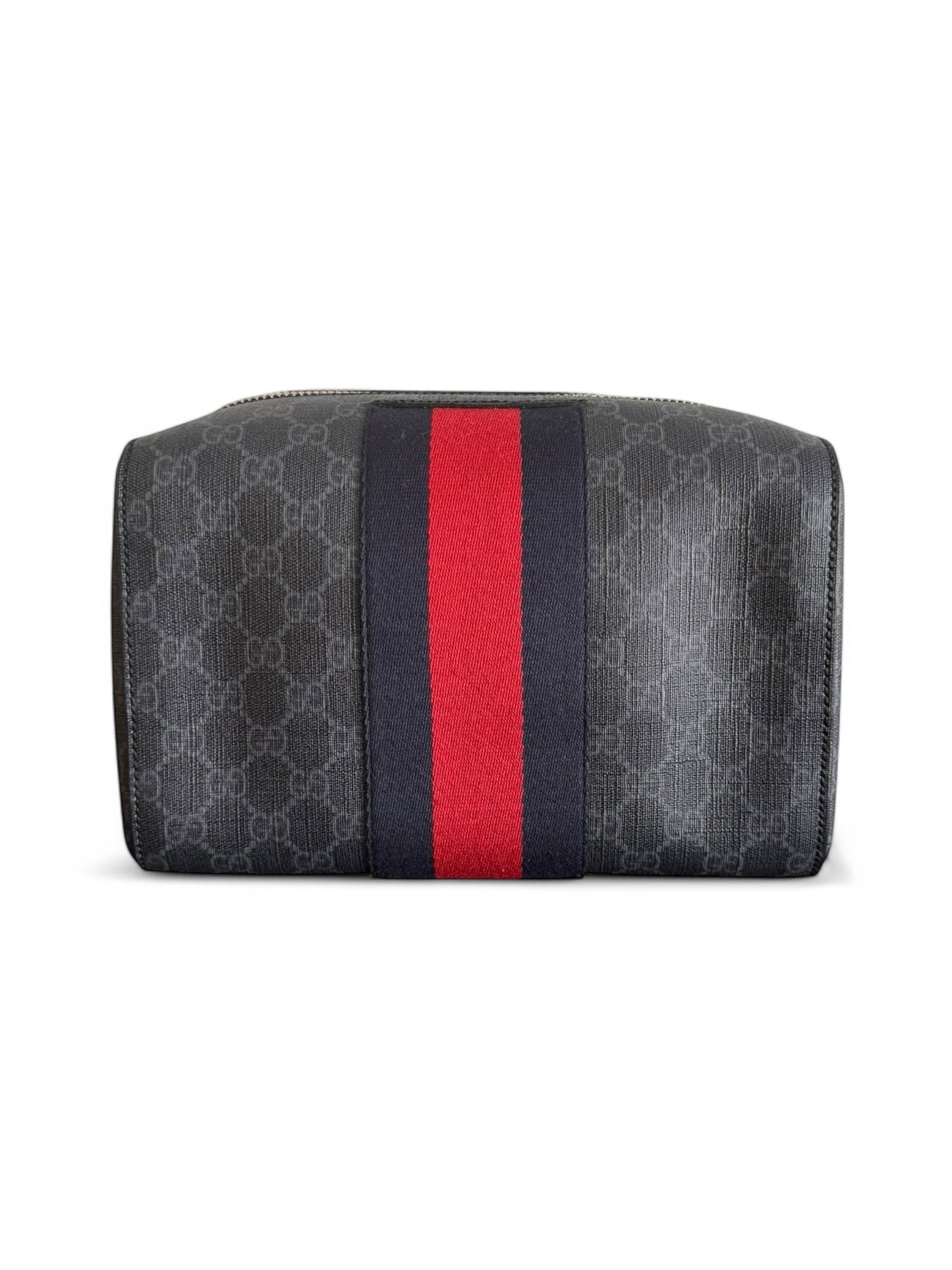Gucci GG Black Coated Canvas Toiletry Bag