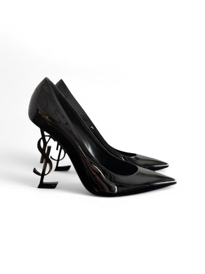 Saint Laurent Black Patent Leather Opyum Pump