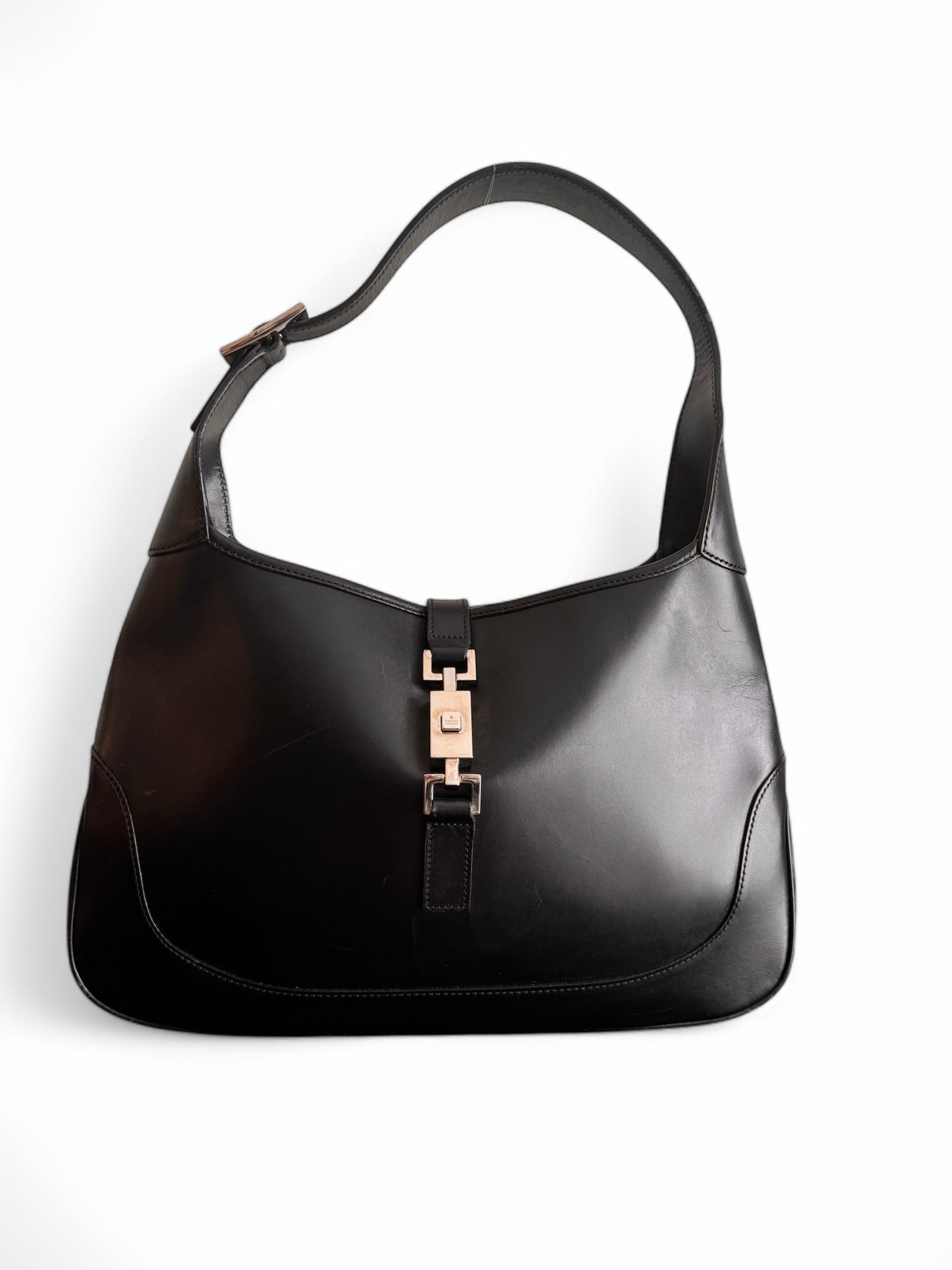 Vintage Gucci Black Leather Jackie Bag