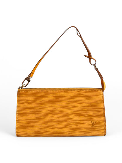 Vintage Louis Vuitton Yellow Epi Leather Pochette