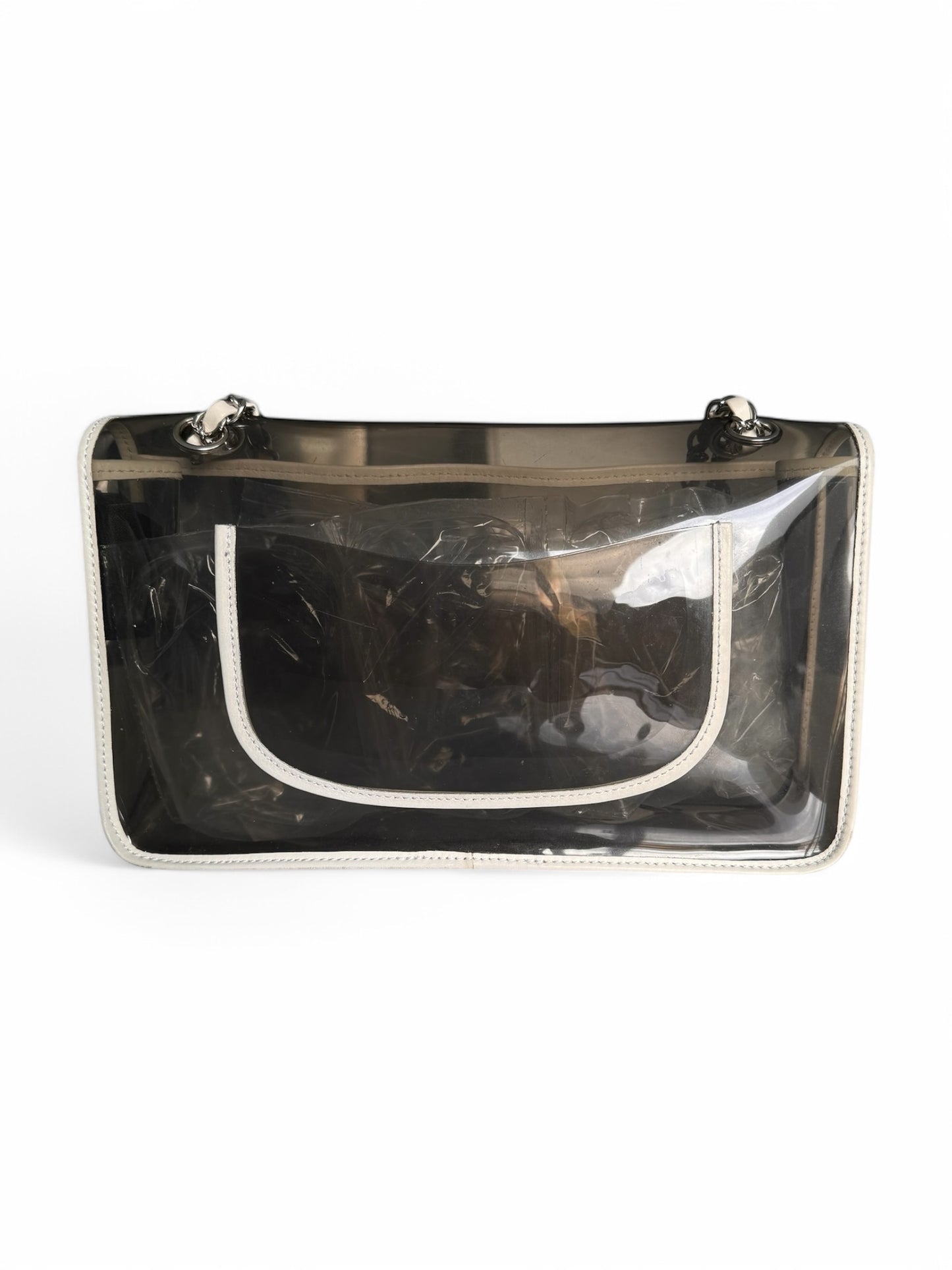2000s SUPER RARE Chanel Heart CC Vinyl Flap Bag