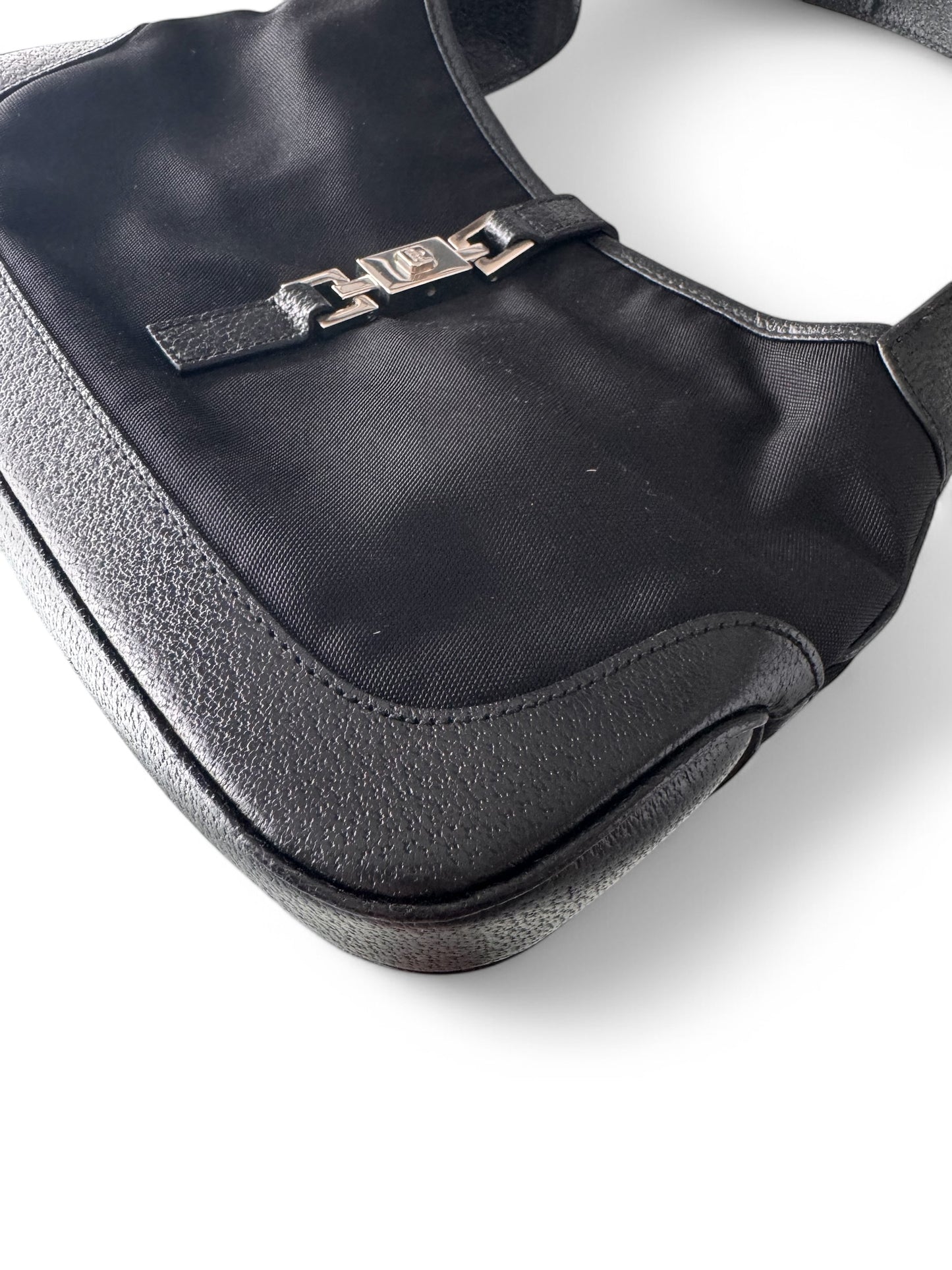 Vintage Gucci Black Leather Jackie Bag