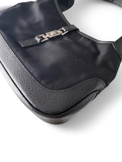 Vintage Gucci Black Leather Jackie Bag