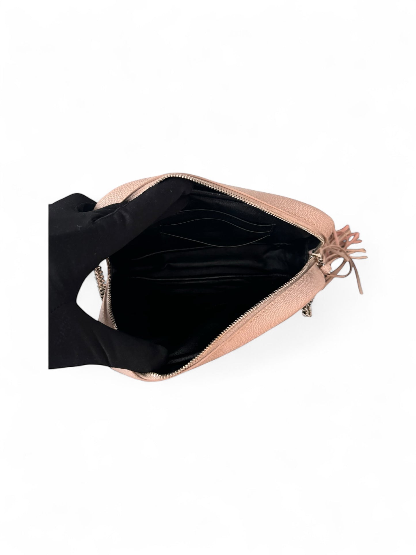 Saint Laurent Dusty Pink Leather Mini Lou Crossbody Bag
