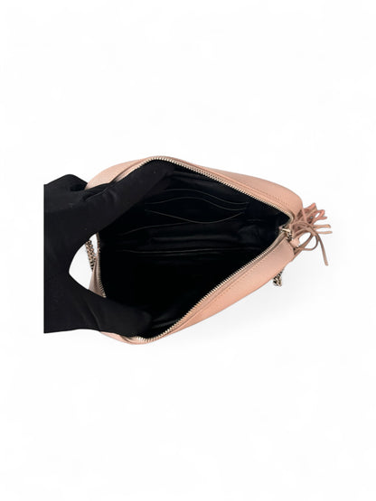 Saint Laurent Dusty Pink Leather Mini Lou Crossbody Bag
