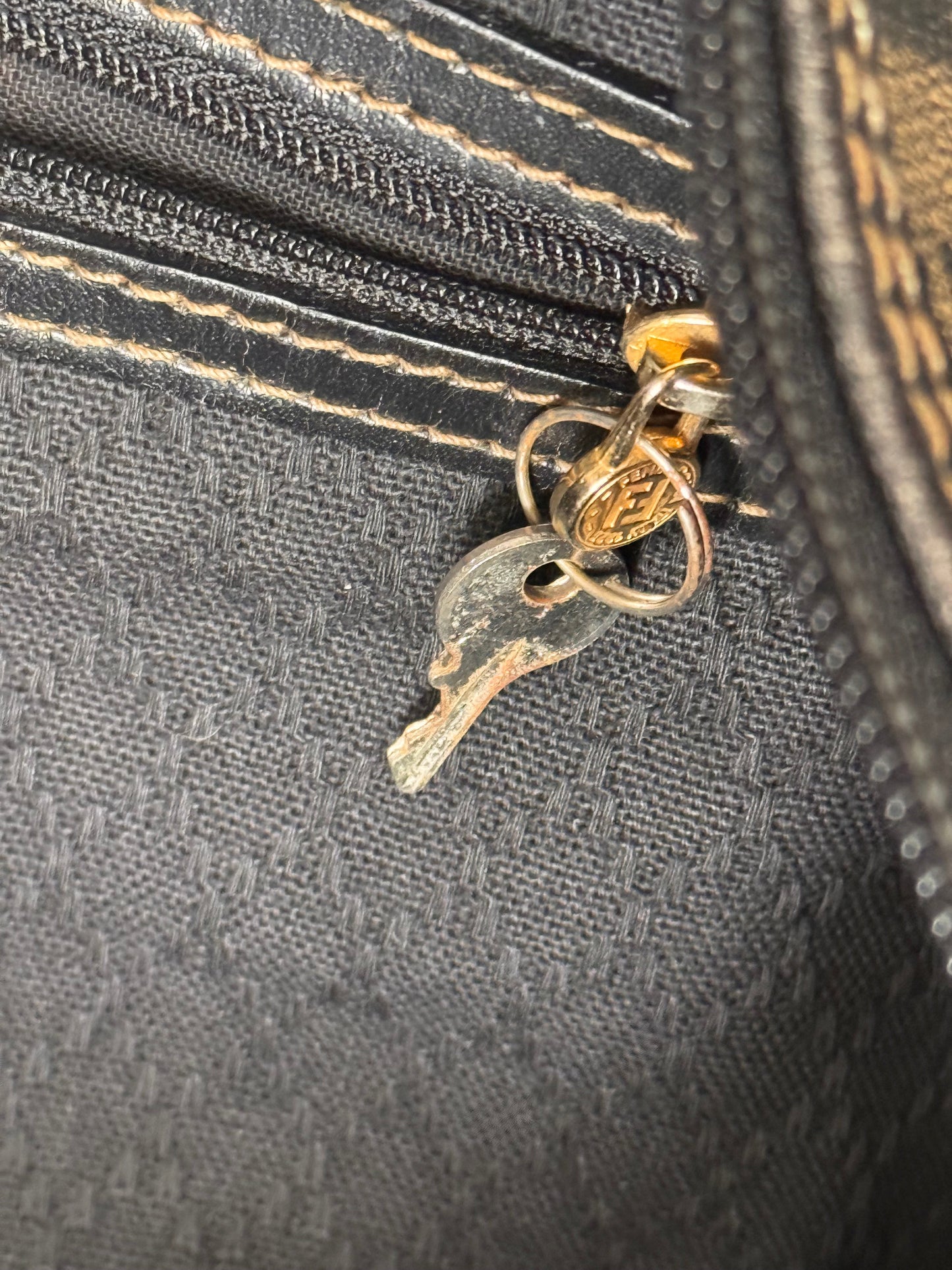 2000s Fendi Monogram Canvas Duffel Bag