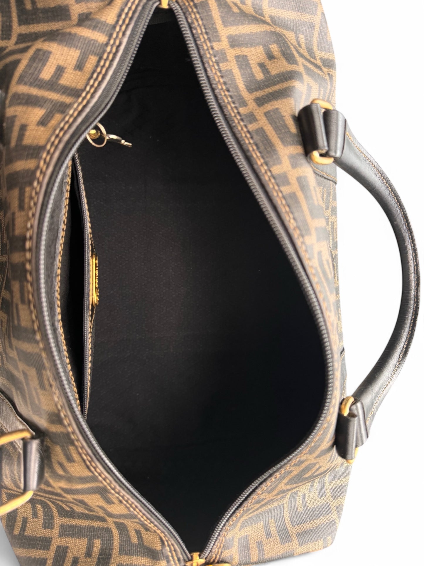 2000s Fendi Monogram Canvas Duffel Bag