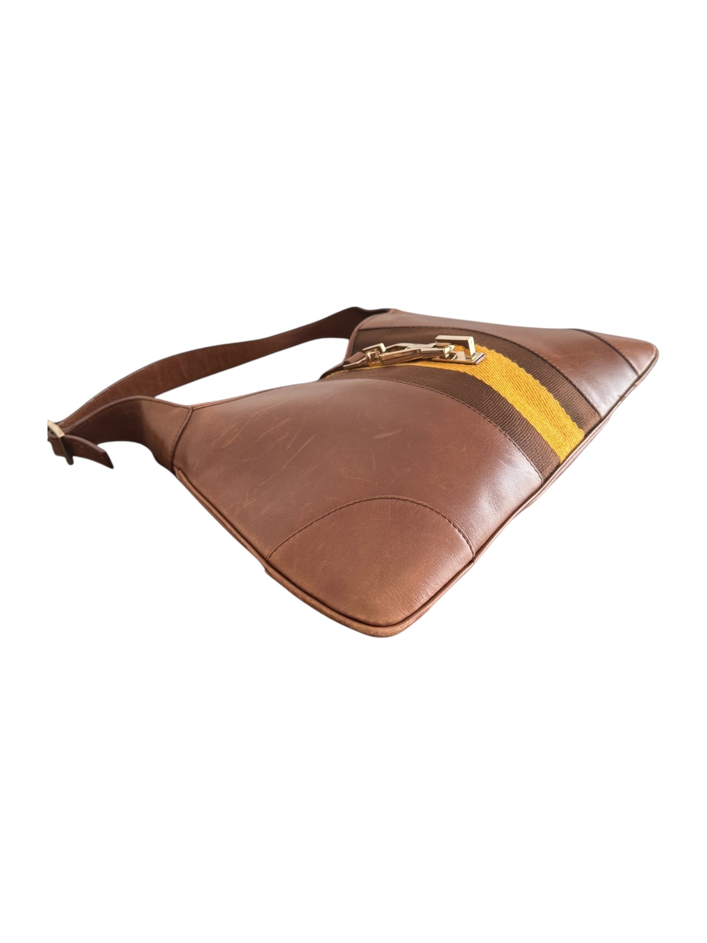 Vintage Gucci Brown Leather Jackie Bag