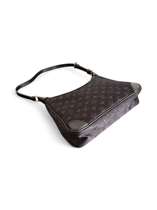 Vintage Louis Vuitton Mini Black Silk Boulogne Bag