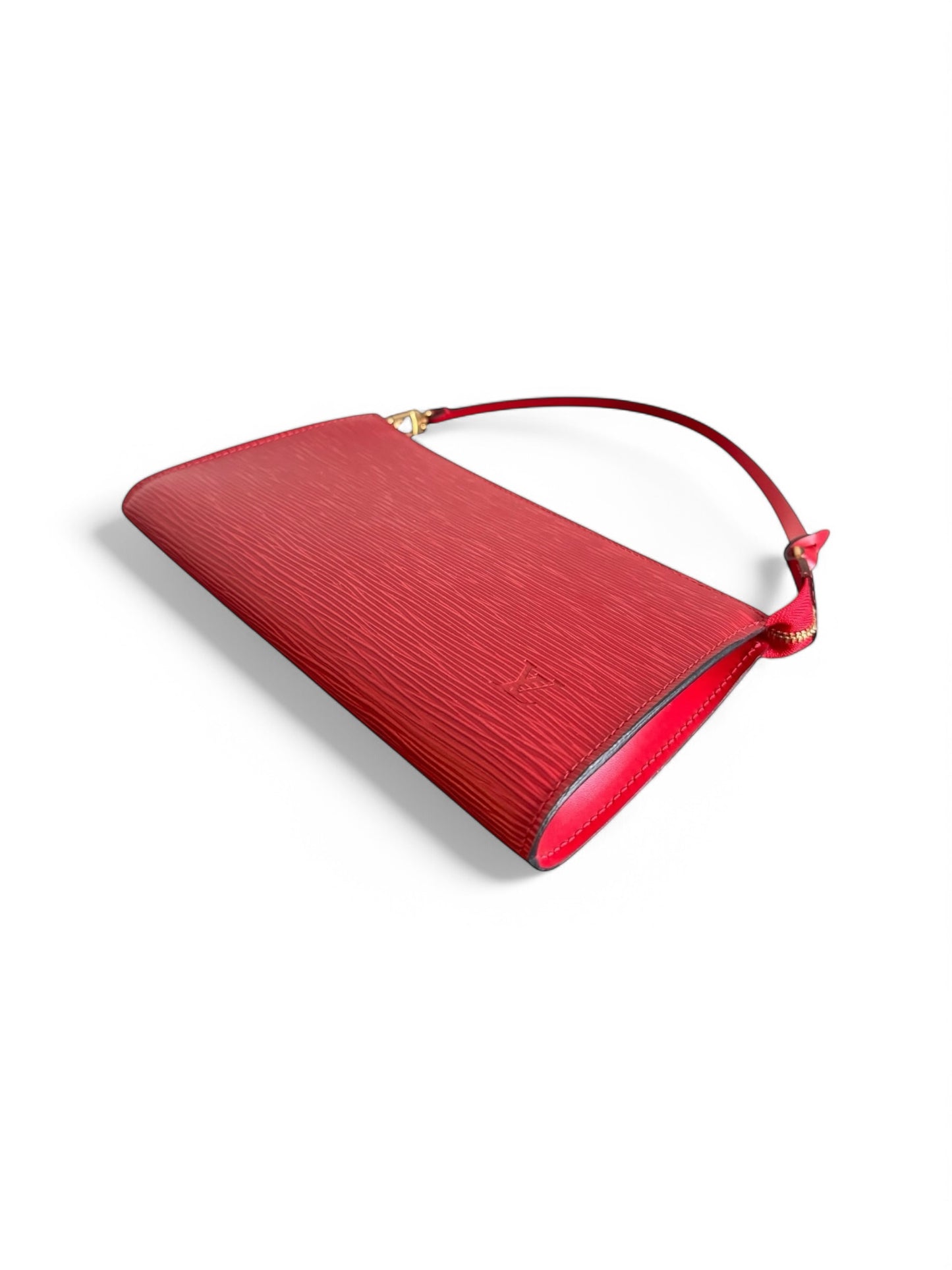 2000s Louis Vuitton Red Epi Leather Pochette