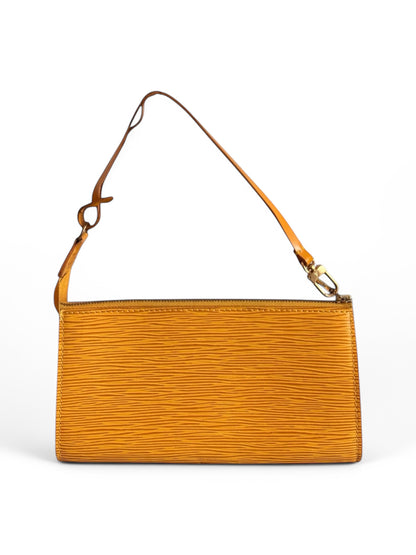 Vintage Louis Vuitton Yellow Epi Leather Pochette