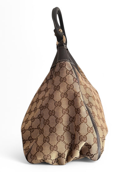 2000s Gucci Monogram Abbey Shoulder Bag