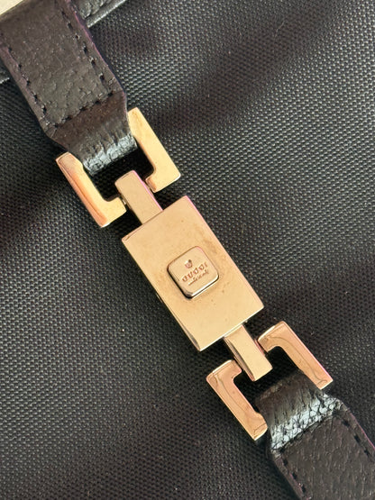 Vintage Gucci Black Leather Jackie Bag