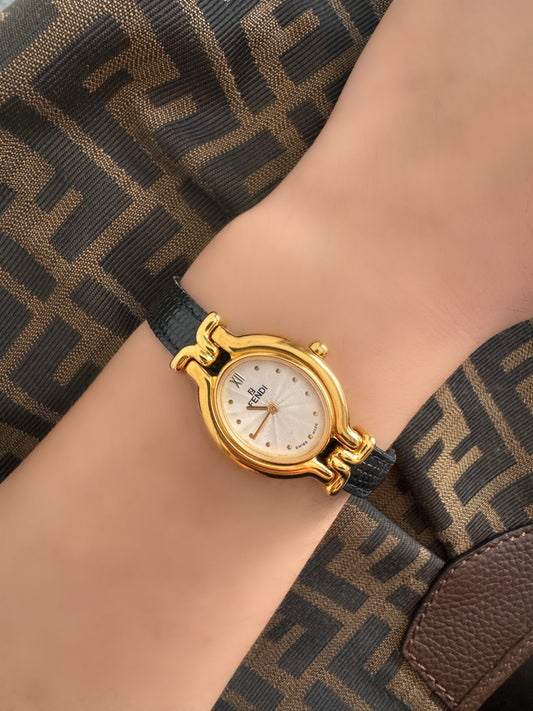 RARE 2000s Fendi Interchangeable Strap Watch Set
