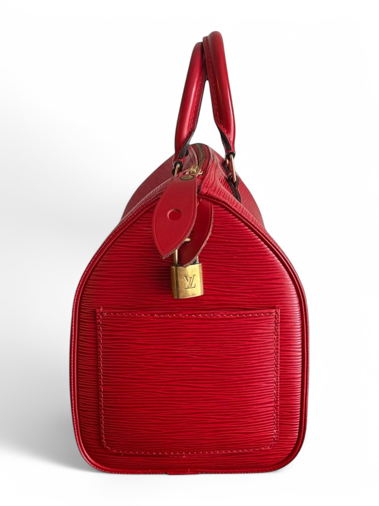 Vintage Louis Vuitton Red Epi Leather Speedy 30