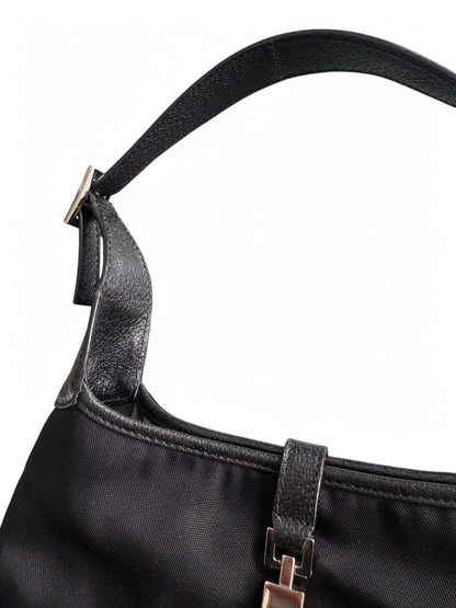 Vintage Gucci Black Leather Jackie Bag