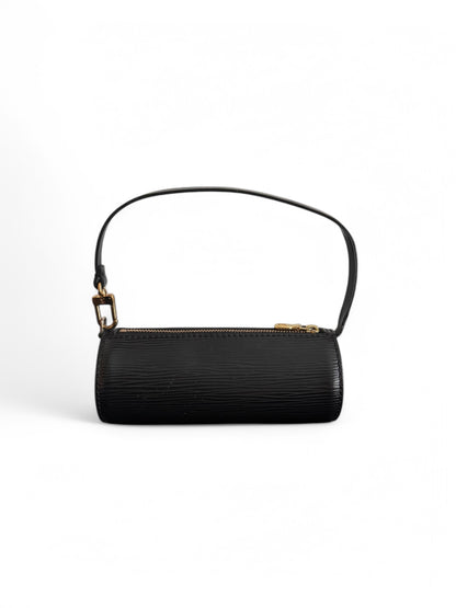 Vintage Louis Vuitton Soufflet Black Epi Leather Bag