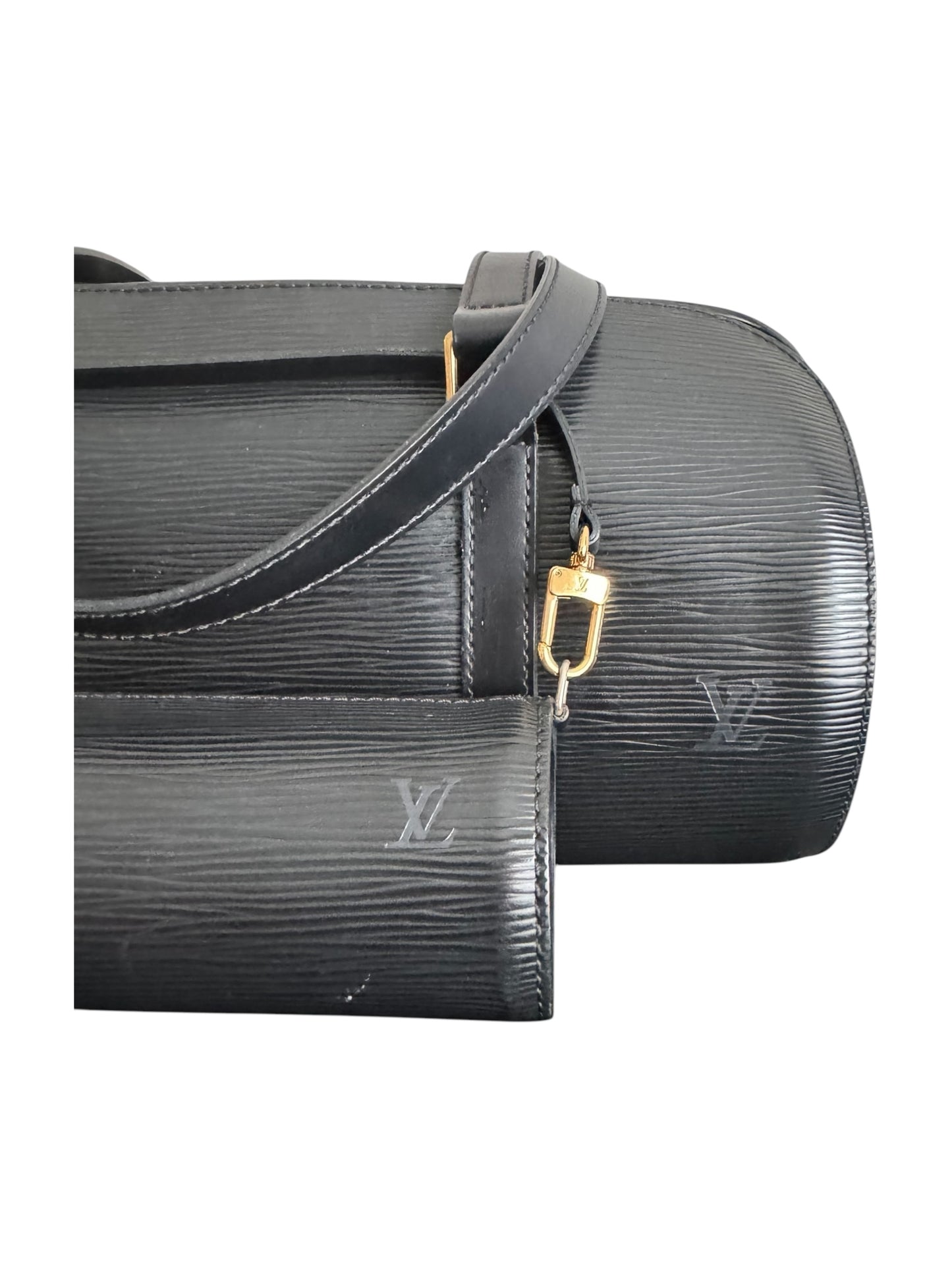 Vintage Louis Vuitton Soufflet Black Epi Leather Bag