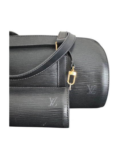 Vintage Louis Vuitton Soufflet Black Epi Leather Bag