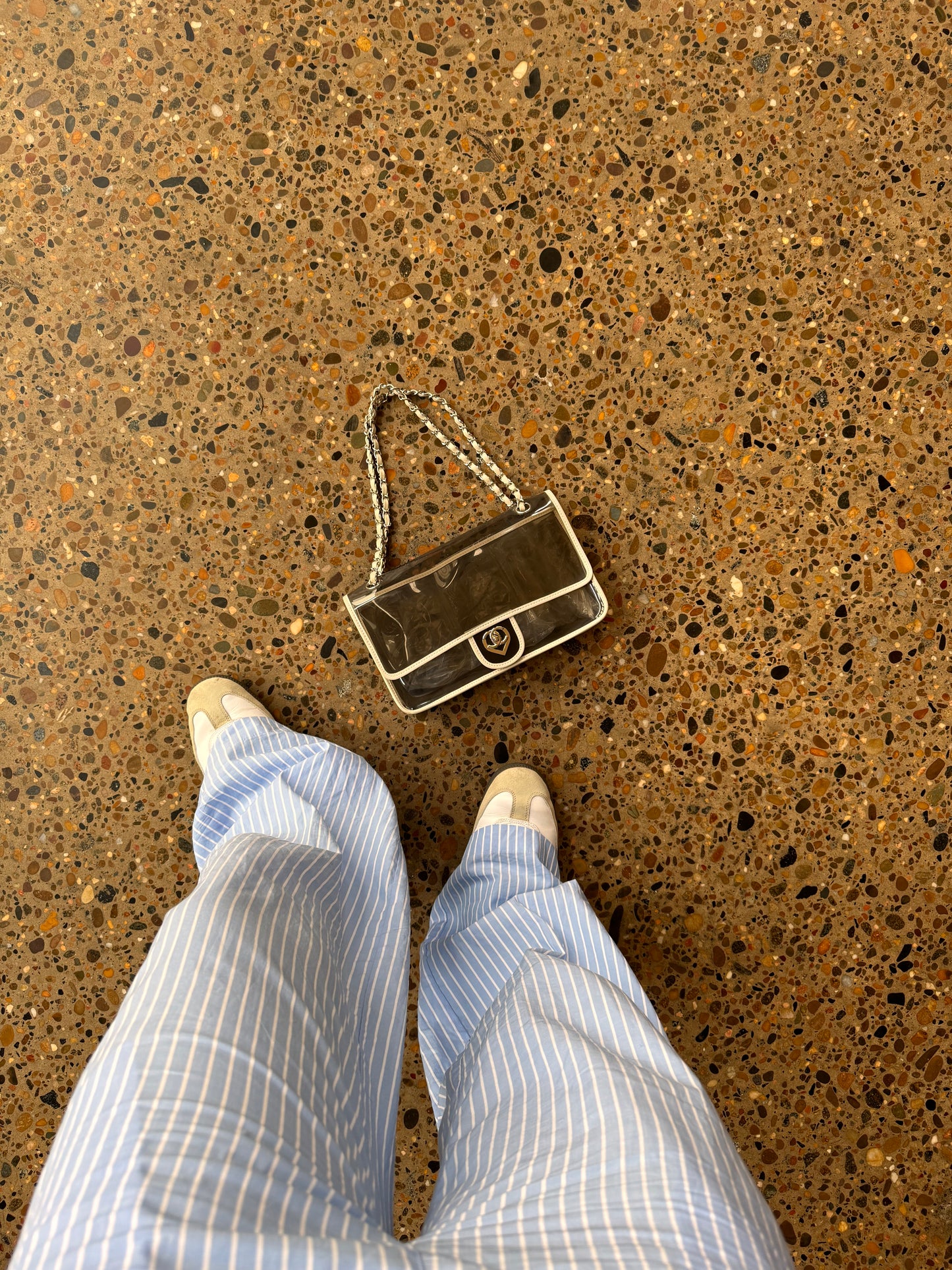 2000s SUPER RARE Chanel Heart CC Vinyl Flap Bag