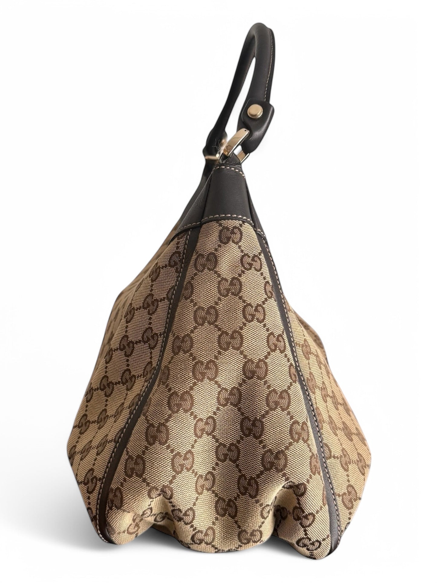 2000s Gucci Monogram Abbey Shoulder Bag