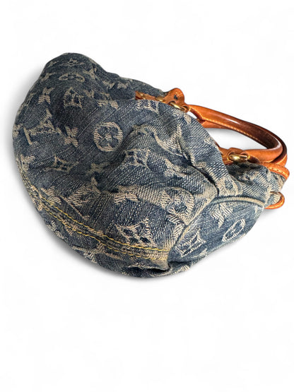 2000s Louis Vuitton Denim Pleaty Handbag