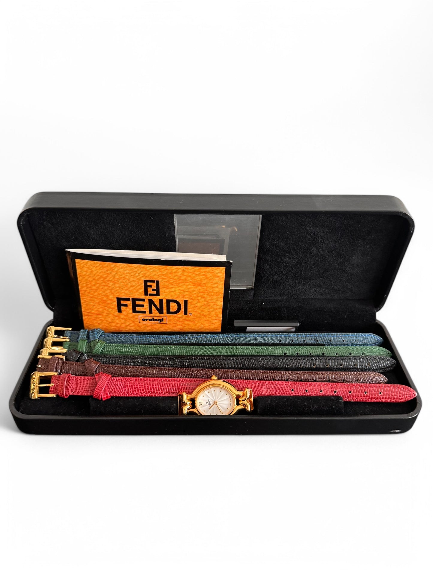 RARE 2000s Fendi Interchangeable Strap Watch Set