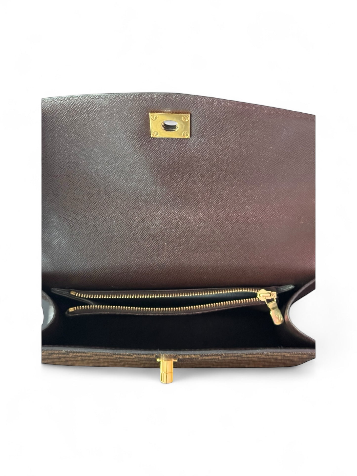 Louis Vuitton Malesherbes Ebene Damier Print Top Handle Bag