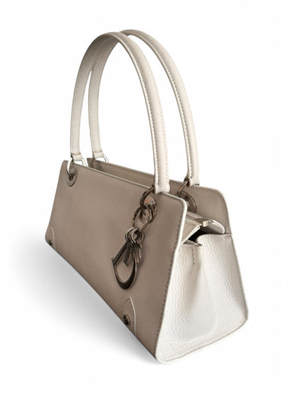 Vintage White Leather Lady Dior East West Bag