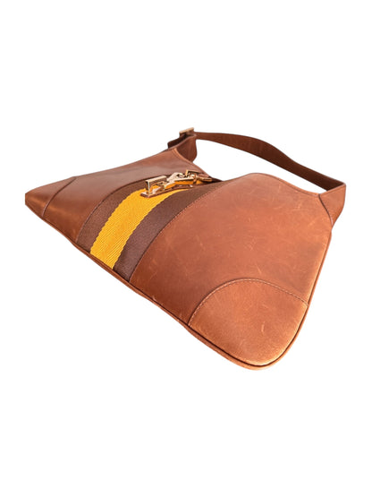 Vintage Gucci Brown Leather Jackie Bag