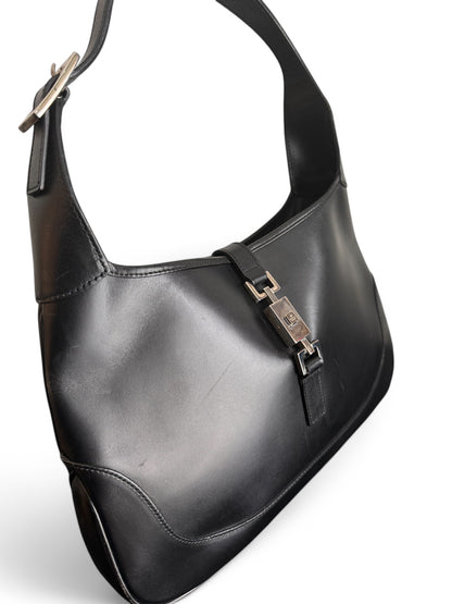 Vintage Gucci Black Leather Jackie Bag