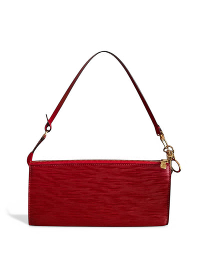 2000s Louis Vuitton Red Epi Leather Pochette