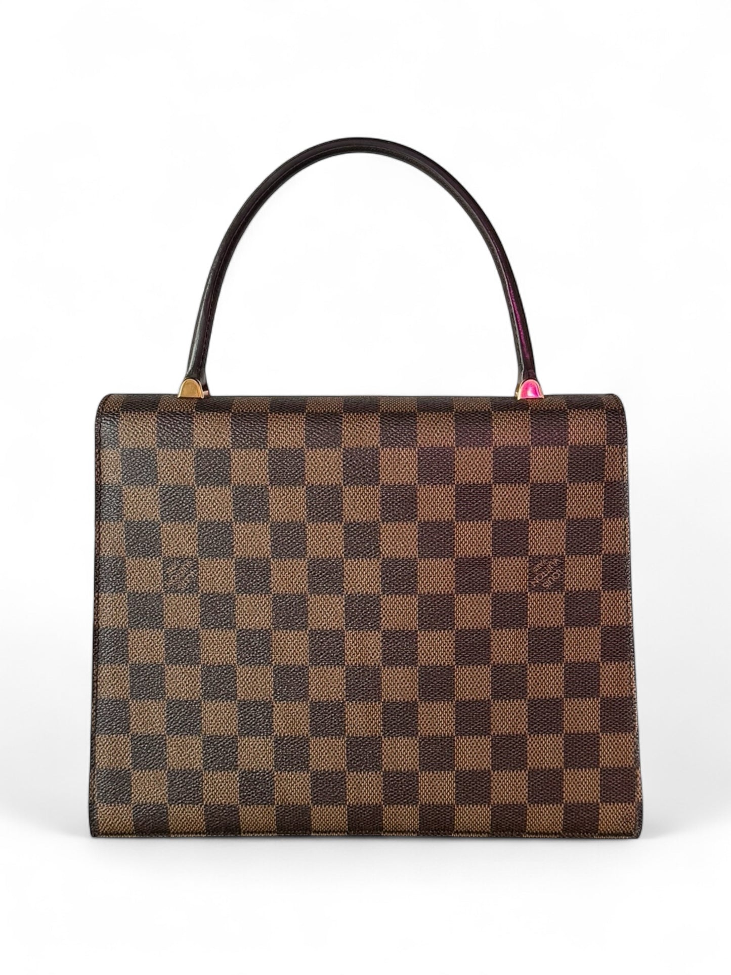 Louis Vuitton Malesherbes Ebene Damier Print Top Handle Bag