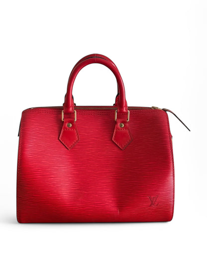 Vintage Louis Vuitton Red Epi Leather Speedy 30