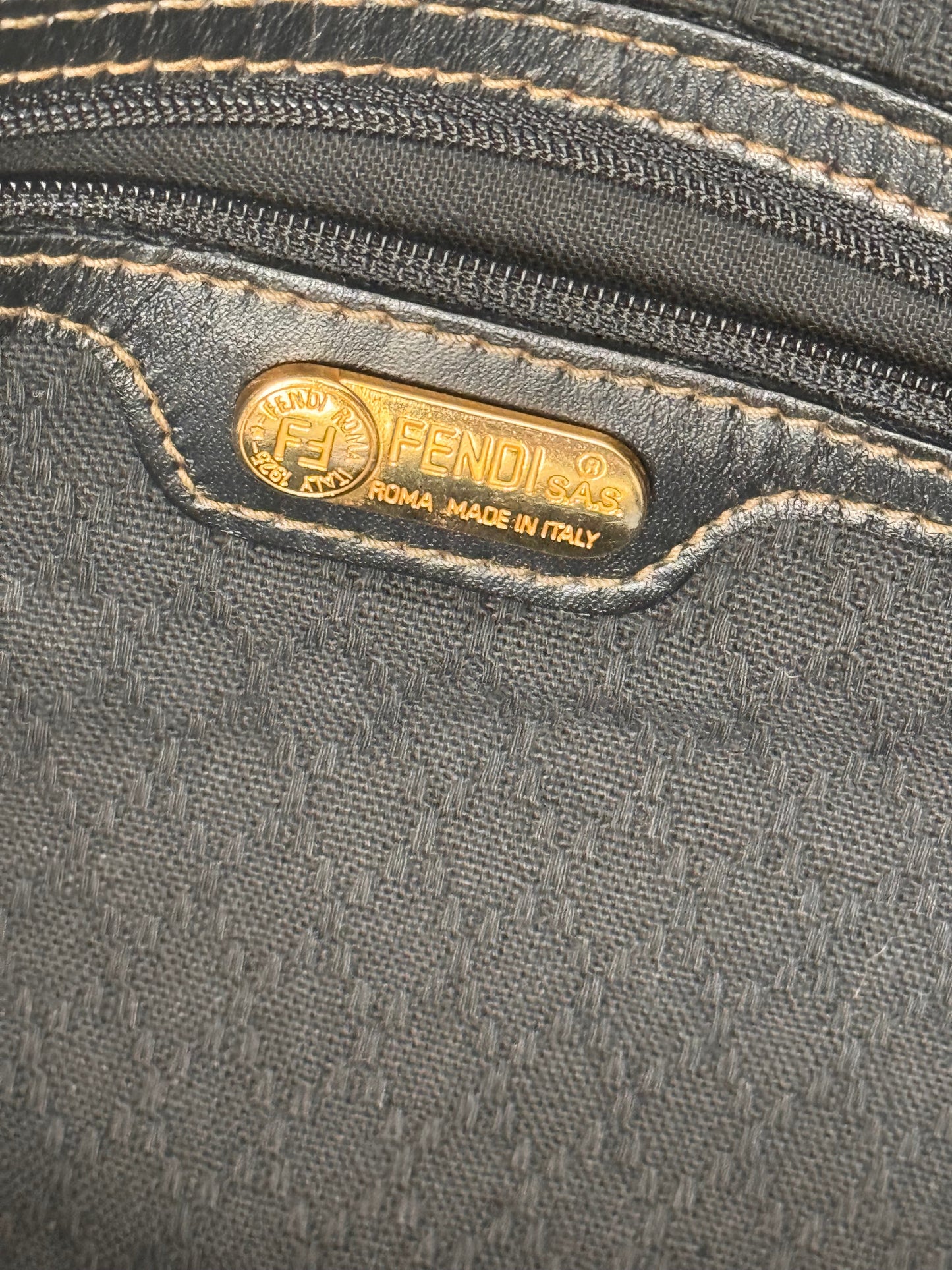 2000s Fendi Monogram Canvas Duffel Bag