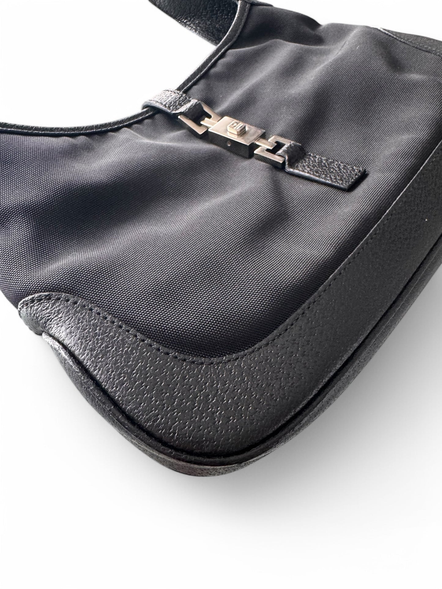 Vintage Gucci Black Leather Jackie Bag