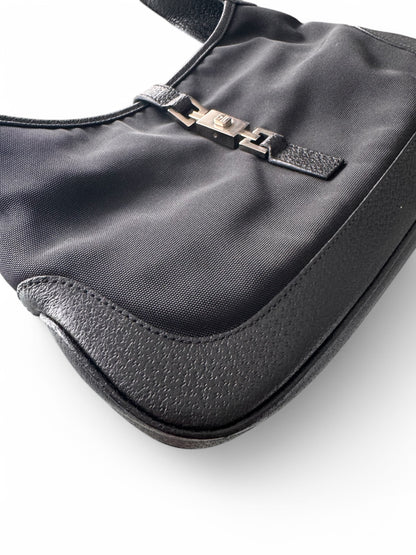 Vintage Gucci Black Leather Jackie Bag