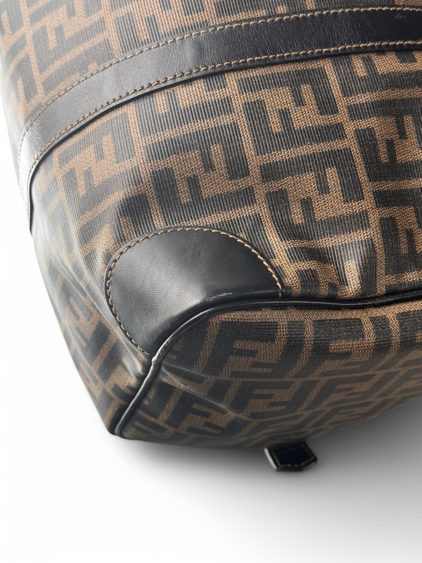 2000s Fendi Monogram Canvas Duffel Bag