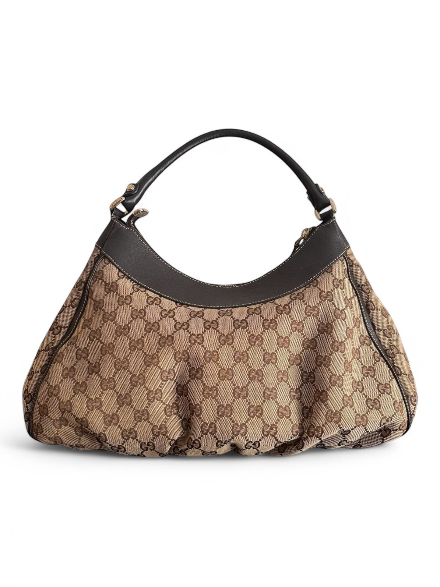 2000s Gucci Monogram Abbey Shoulder Bag