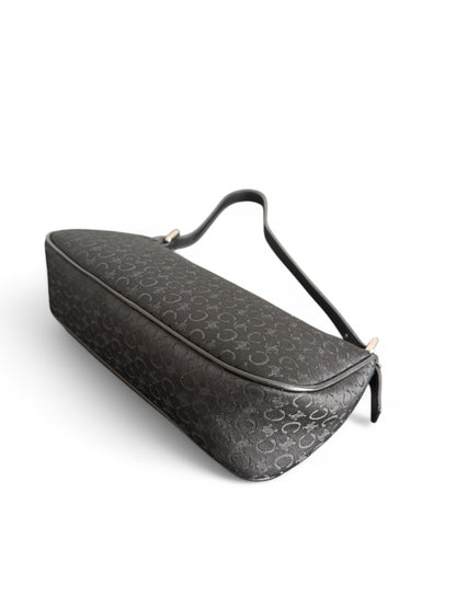 2000s Black Canvas Monogram Celine Bag